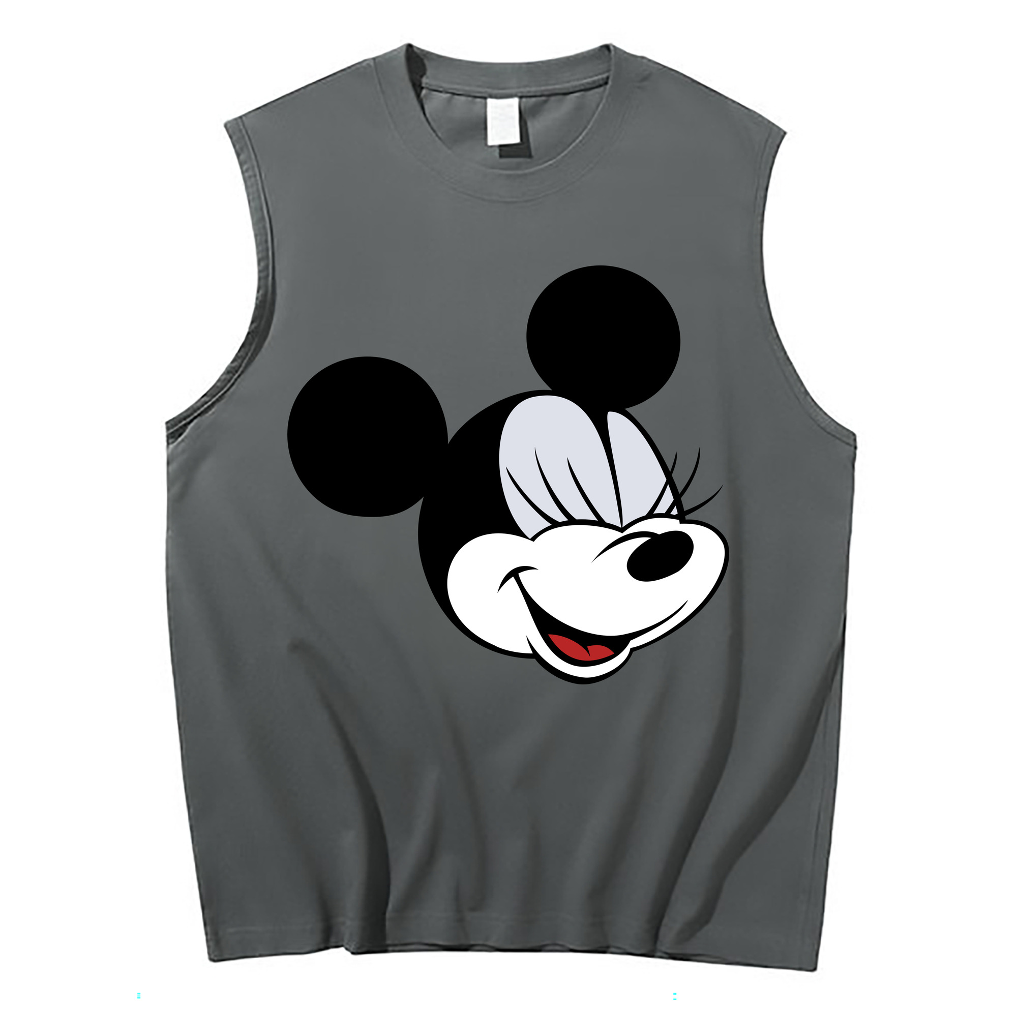 ミッキーマウス Mickey Mouse コットン100％タンクトップ（フロントプリント）